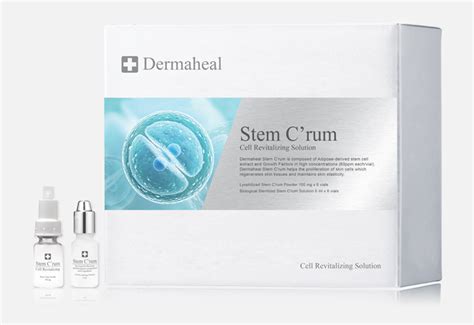 Infografika zobrazujúca hlavné účinky Dermaheal Stem C'rum na pleť.