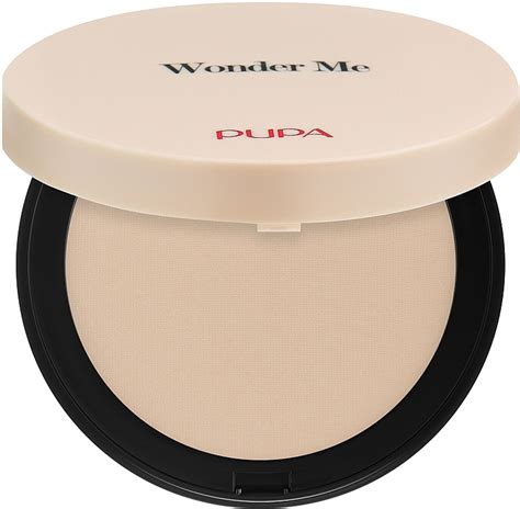 vizualizácia efektu púderu Pupa Wonder Me na pleti
