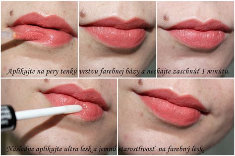 ukážka aplikácie rúžu Dermacol 16H Lip Colour na perách