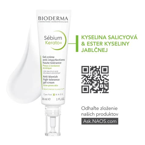 Schéma znázorňujúca účinky produktov Bioderma Sébium na rôzne typy kožných problémov (pupienky, čierne bodky, začervenanie).