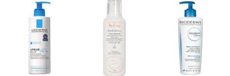 Ilustračná fotografia rôznych produktov značiek Avene, Bioderma a La Roche-Posay