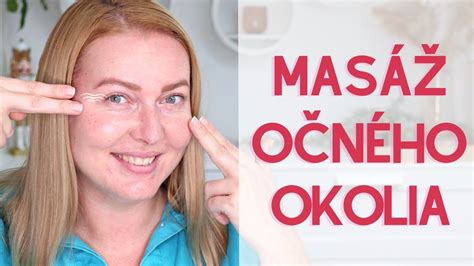 Ilustrácia znázorňujúca jemnú masáž očního okolia.