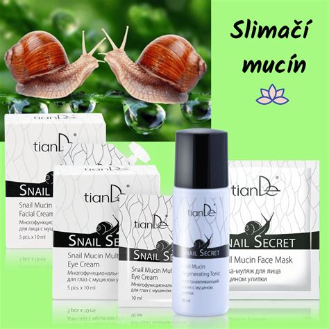 Infografika zobrazujúca zloženie slimačieho slizu a jeho účinky na pleť