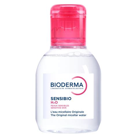 Infografika o zložení a účinkoch micelárnej vody Bioderma Sensibio H2O