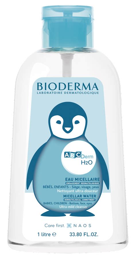Ilustračná fotografia balenia micelárnej vody Bioderma ABCDerm H2O 1000 ml s dávkovačom
