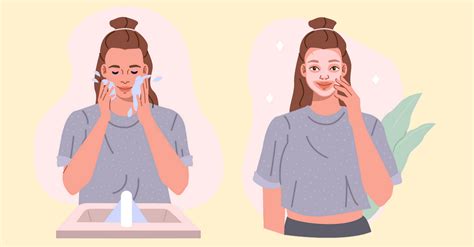 Ilustrácia správneho a nesprávneho spôsobu čistenia pleti