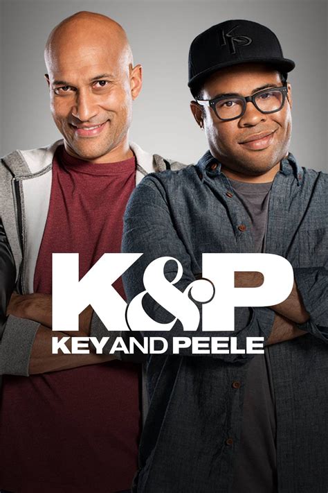 Fotografia Jordana Peeleho a Keegana-Michaela Keya počas natáčania seriálu Key & Peele.