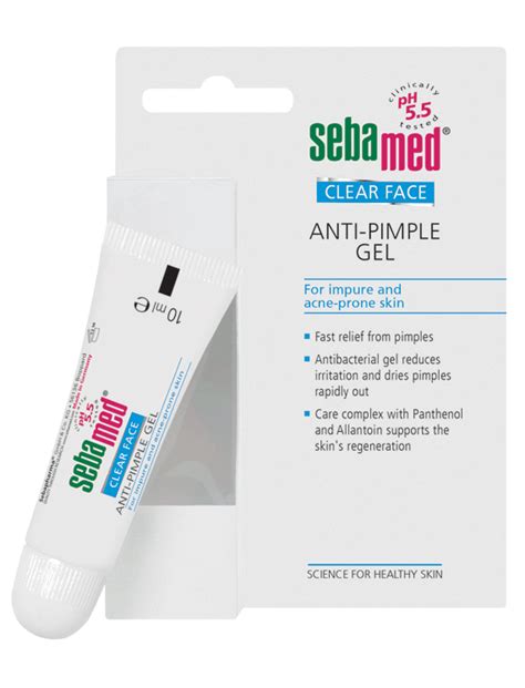 Obal gélu Sebamed Clear Face Anti Pimple Gel 10 ml