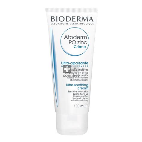 vizuálna schéma aktívnych zložiek krému Bioderma Atoderm PO Zinc a ich účinky na pokožku