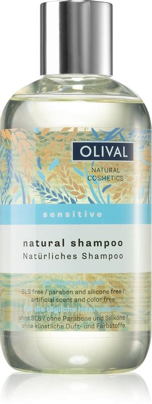 Detailný záber na produkt Olival Natural Sensitive s popisom zloženia