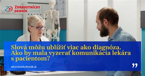 Fotografia lekára s pacientom, kde lekár vysvetľuje diagnózu alebo postup