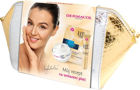 červená darčeková taštička s kozmetikou Dermacol