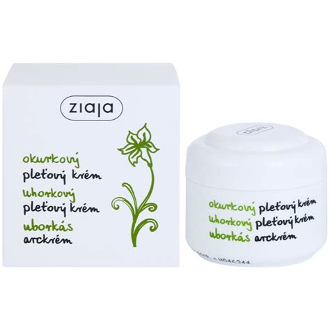 Ilustračná fotografia produktu Ziaja Cucumber pleťový krém s hydratačným účinkom