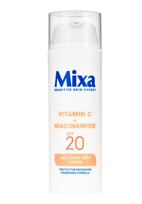 fľaša hydratačného krému Mixa s jemnou textúrou