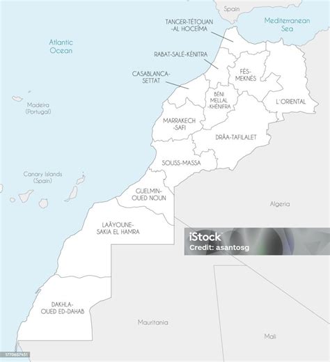 Mapa Maroka s vyznačenou oblasťou výskytu arganovníka