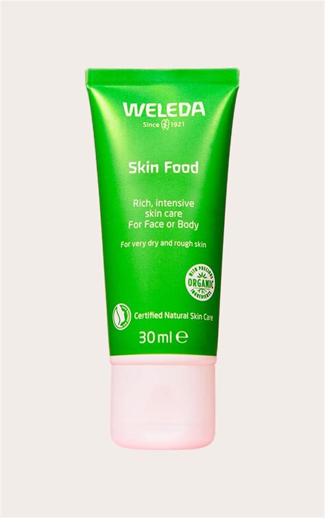 Produktové fotografie denného a nočného krému Weleda Skin Food.