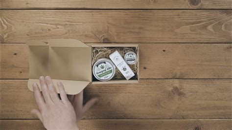 Ukázka balení konopné masti s CBD.