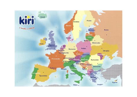 mapa Európy s vyznačenými ohniskami nodulárnej dermatitídy