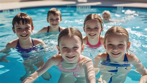 Deti v kúpeľnom bazéne počas liečby ekzému