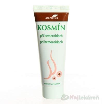 špecifický produkt Kozmín pri hemoroidoch s dôrazom na rastlinné zložky