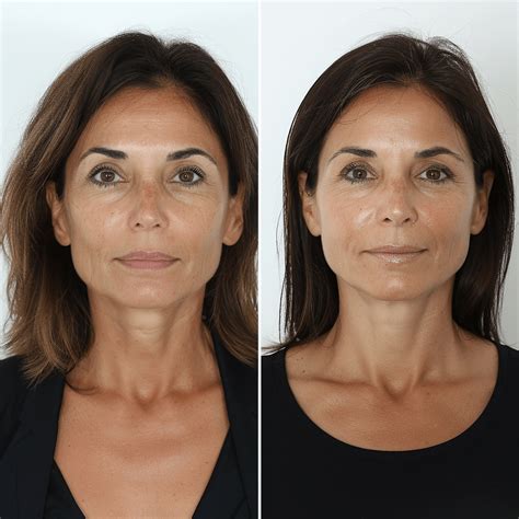 Ilustračná fotografia tváre pred a po chemickom peelingu