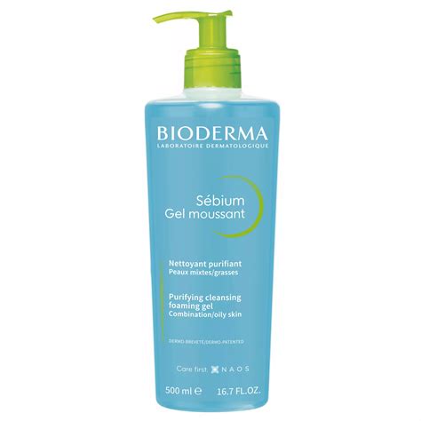 fľaša s Bioderma Sébium Gel Moussant s penivým efektom