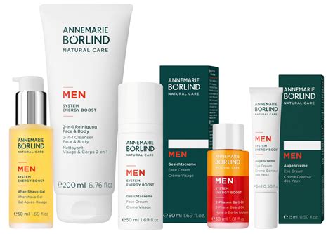 Obaly produktov z línie MEN od ANNEMARIE BÖRLIND