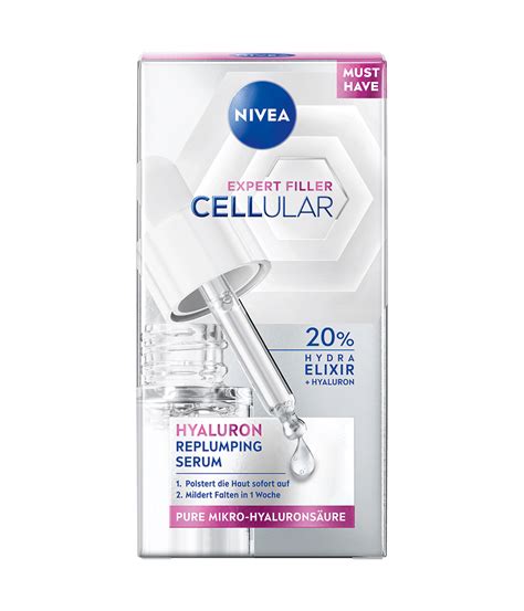 Fľaštička s NIVEA Cellular Filler vyplňujúcim perlovým sérom