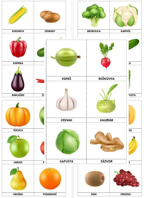 Ilustrácia zdravej stravy - ovocie, zelenina, orechy.