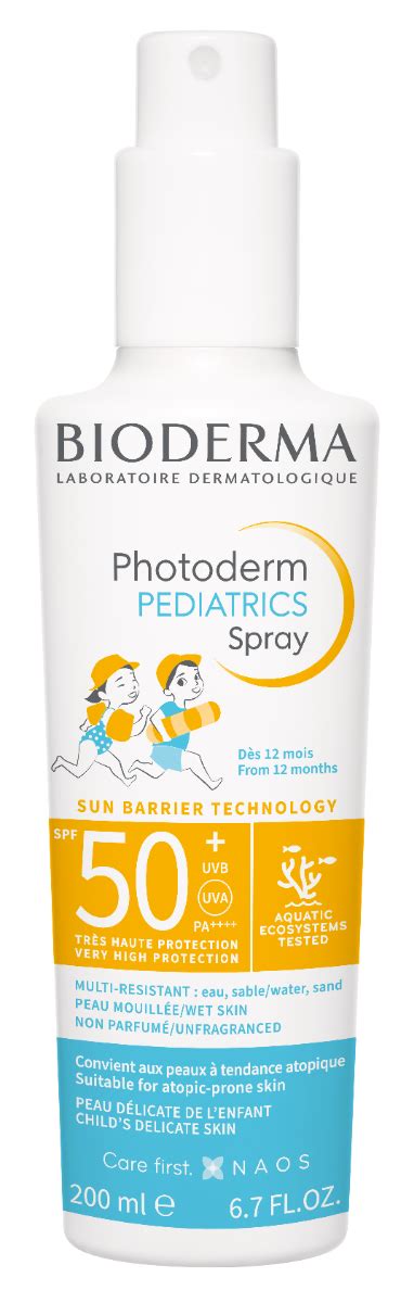 Koláž produktov Bioderma pre deti z rôznych kategórií (starostlivosť o pokožku, vlasy, opaľovacie prípravky)