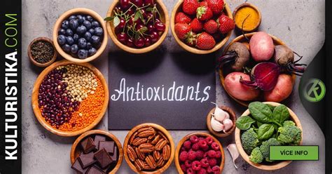 Obrázok znázorňujúci zdravé potraviny s vysokým obsahom antioxidantov