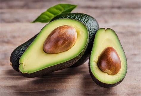 Avokádo rozpolené na polovicu a v ňom viditeľná dužina