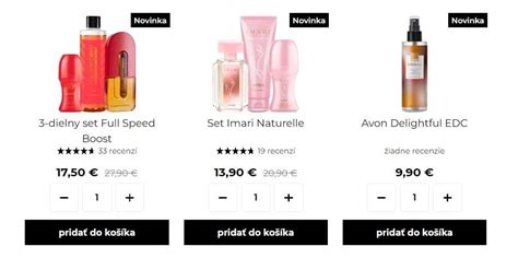 Ilustračná fotografia rôznych produktov AVON