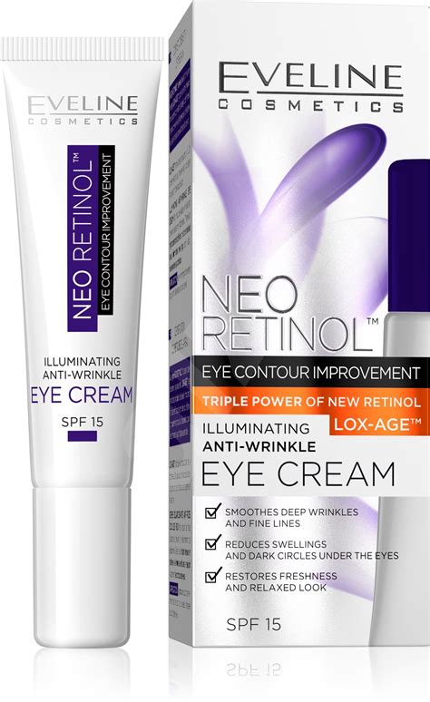 Ilustračná fotografia produktu Eveline Cosmetics Neo Retinol Rozjasňujúci Očný Krém