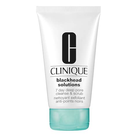 Obrázok produktu Clinique Blackhead Solutions 7 Day Deep Pore Cleanse & Scrub s dôrazom na jeho textúru a farbu.