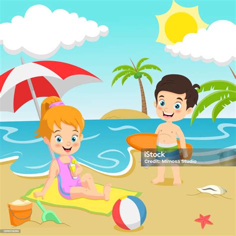 Fotografia detí hrajúcich sa na pláži s opaľovacím krémom