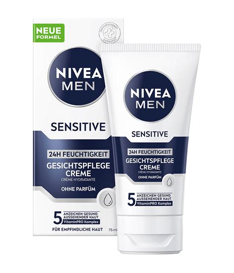 Infografika zobrazujúca zloženie a benefity krému NIVEA MEN Sensitive