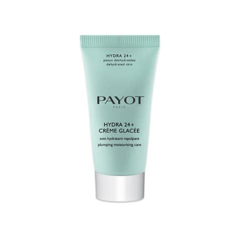 Infografika znázorňujúca mechanizmus účinku hydratačných zložiek v kréme Payot Hydra 24+