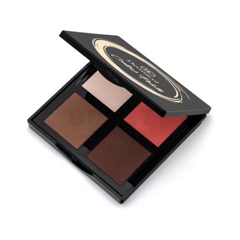 detailný záber na textúru paletky Dermacol Contour Palette s viditeľnými trblietkami