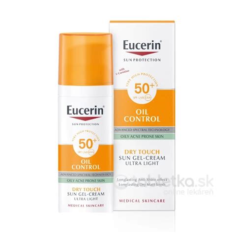 Opaľovací prípravok Eucerin na tvár s matujúcim efektom