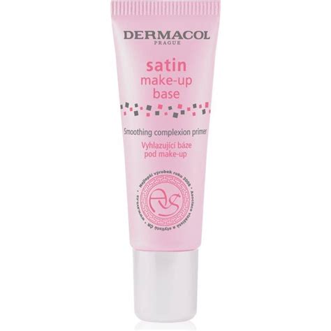 koláž z rôznych balení produktu Dermacol Satin Make-up Base