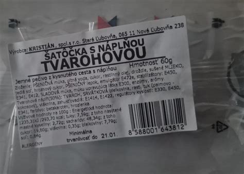 Ukážka balenia s náplňou.