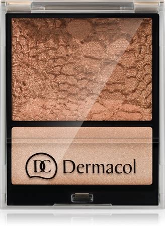 Ukážka paletky rozjasňovačov Dermacol s odtieňom Bronze