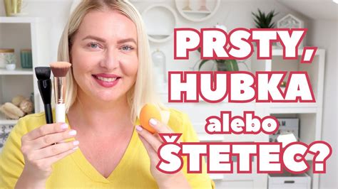 Ukážka aplikácie tekutého make-upu na pleť