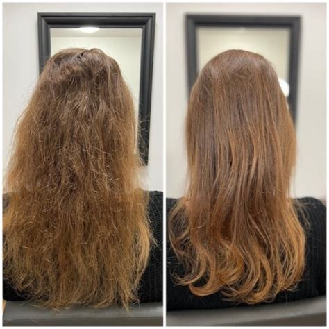 Detailný záber na lesklé a zdravé vlasy ošetrené arganovým olejom.