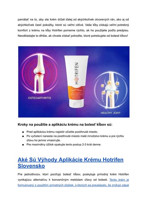 Ilustrácia aplikácie krému na postihnuté miesto