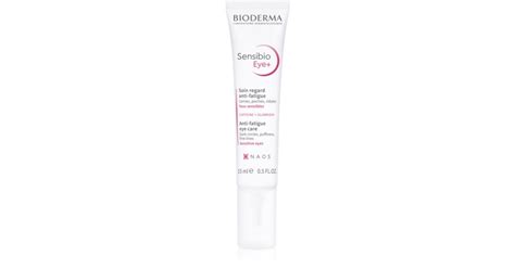 Infografika: kľúčové zložky Bioderma Sensibio Eye+ a ich účinky