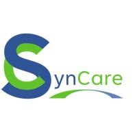 Logo značky SynCare s vizuálnym prvkom symbolizujúcim starostlivosť