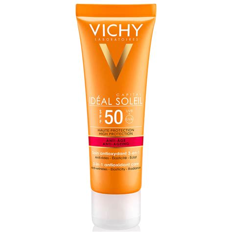 produktové foto krému Vichy Idéal Soleil Anti-Age SPF50+
