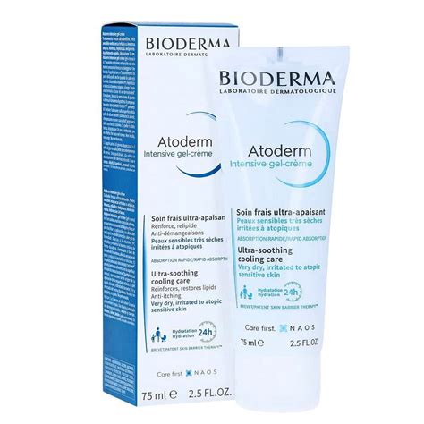 Produkt Atoderm Intensive gel-créme, zblízka na textúru alebo aplikáciu na pokožku